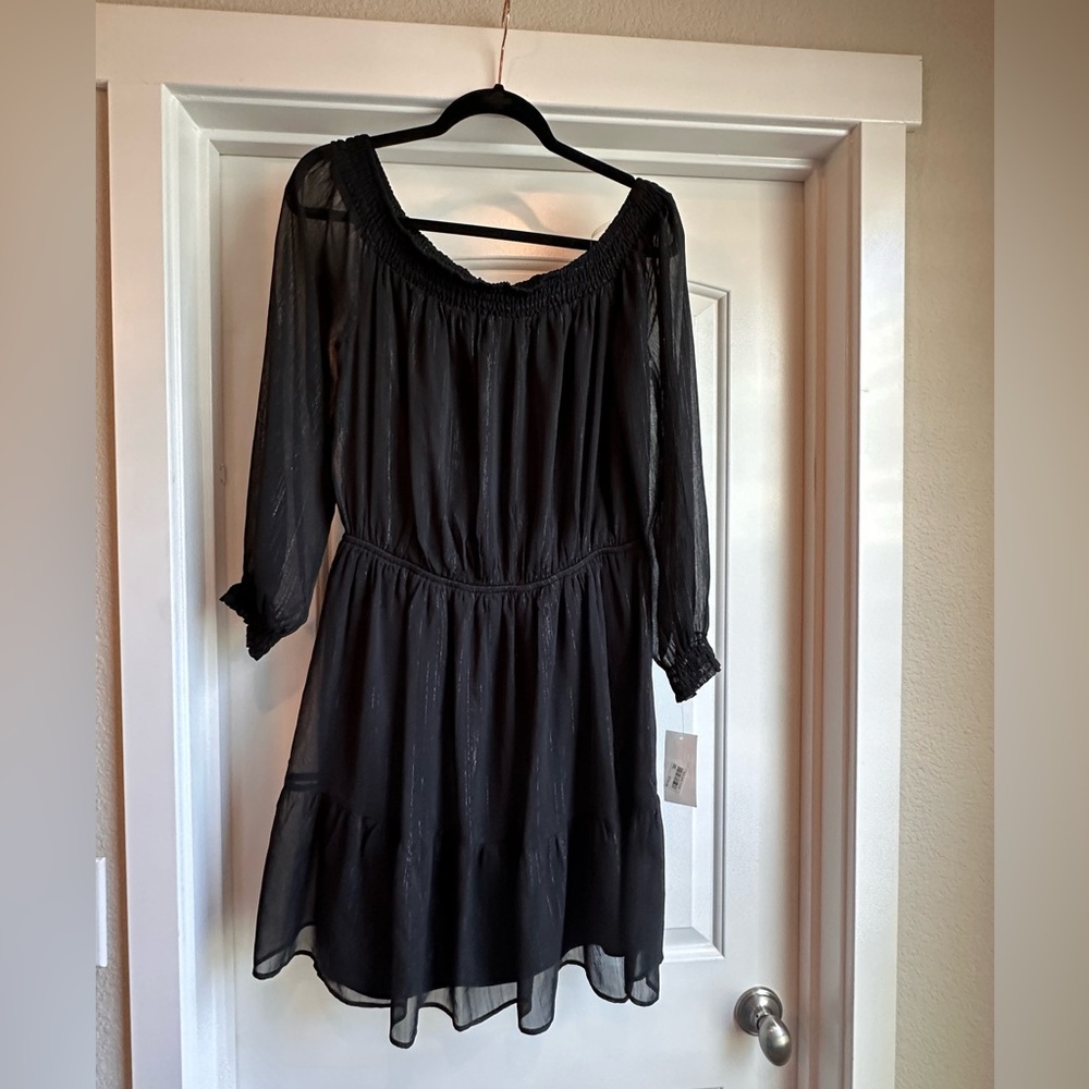 Women’s black ECI New York dress. Size Large, new with tags.